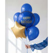 Picture of FOIL BALLOON ROUND NAVY BLUE HAPPY BIRTHDAY 18 INCH
